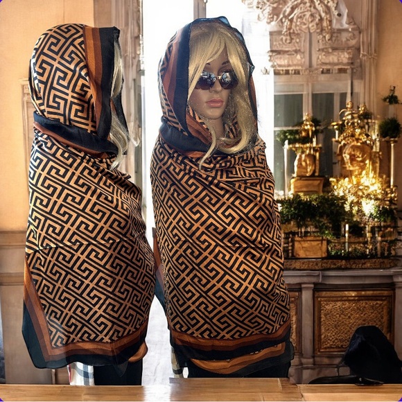 Monogram Scarf Shawl Wrap - Picture 4 of 4